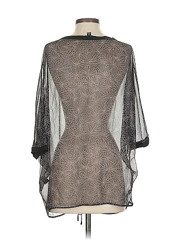 Elizabeth and James 3/4 Sleeve Silk Top (view 2)