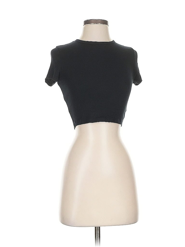 Pre-owned Sunday Best Short Sleeve Turtleneck In Black
