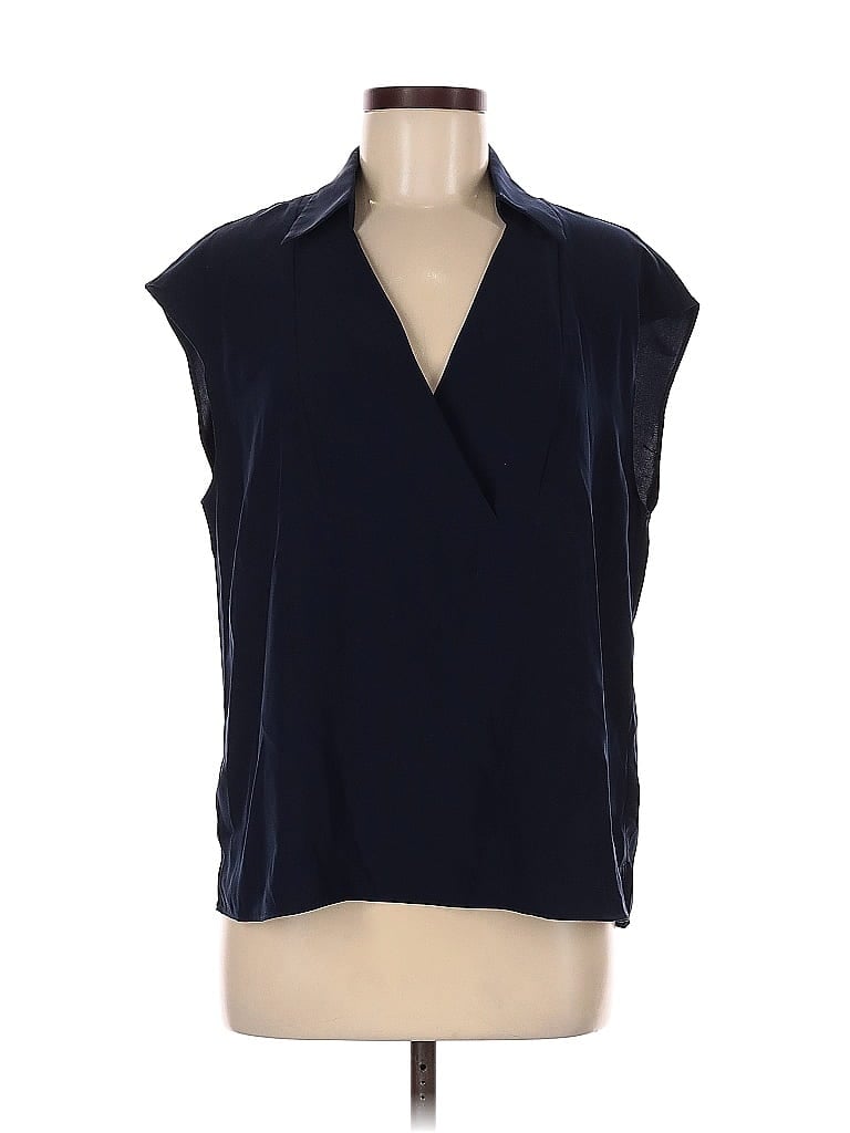 Pre-owned Banana Republic Factory Store Sleeveless Blouse In Blue