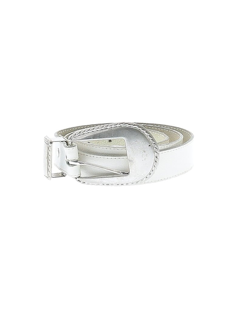 Pre-owned Unbranded Belt In White