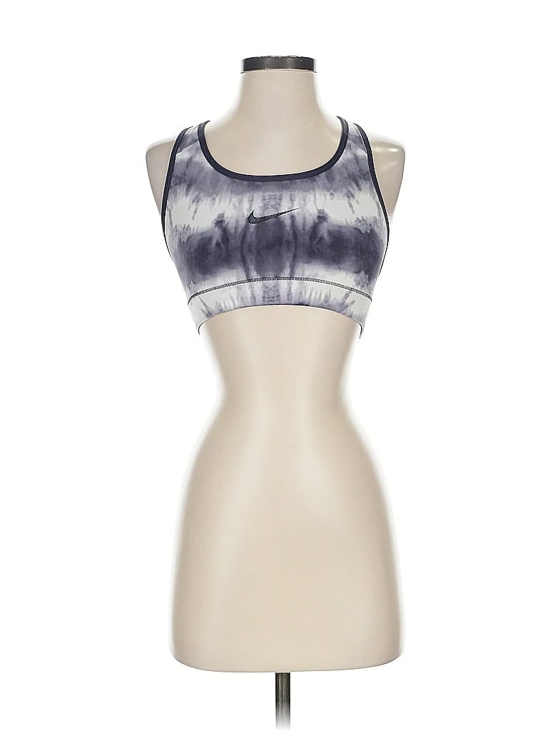 Pre-owned Nike Tank Top Gray Halter Neckline Tops