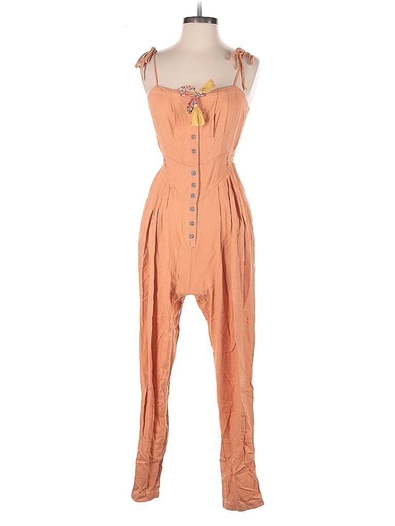 Pre-owned Free People Jumpsuit In Orange