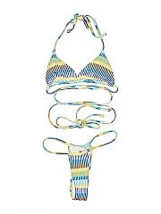 Solid & Striped Two Piece Swimsuit