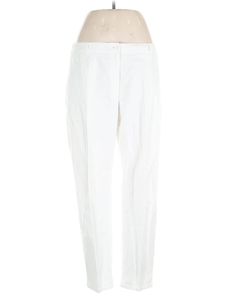Pre-owned Eileen Fisher Casual Pants In White