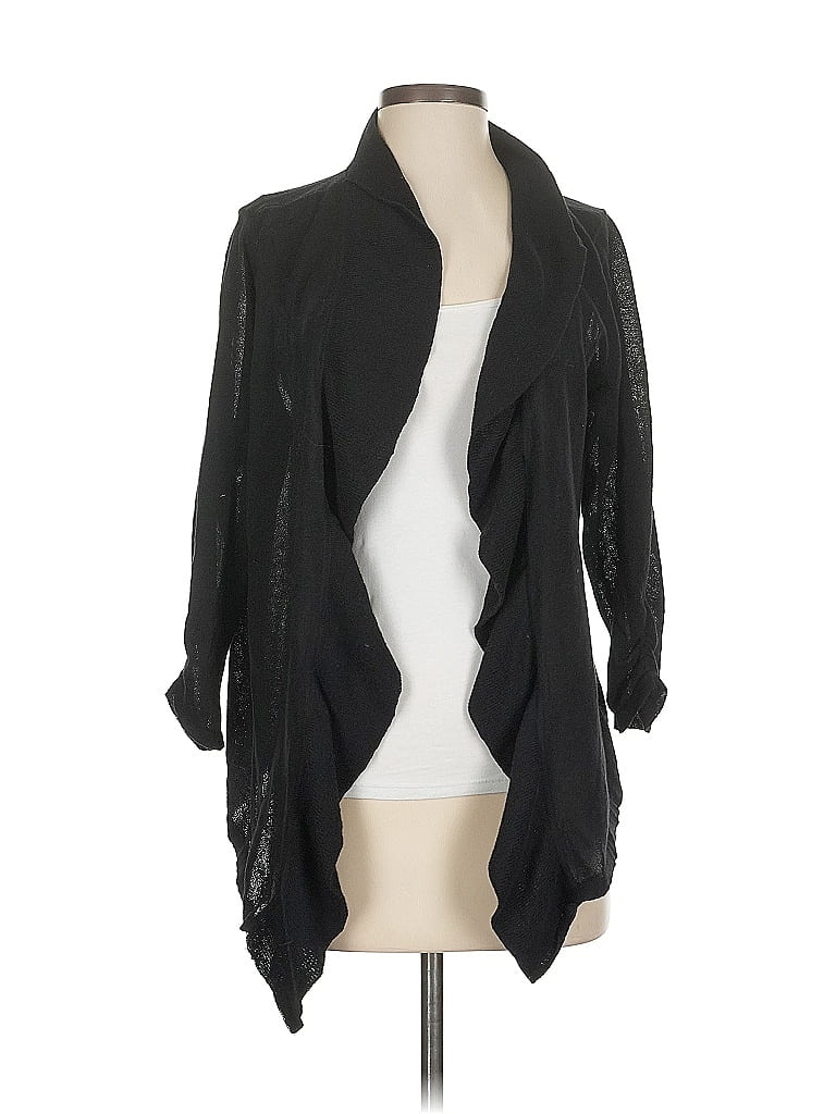 Pre-owned Chico's Cardigan Sweater In Black