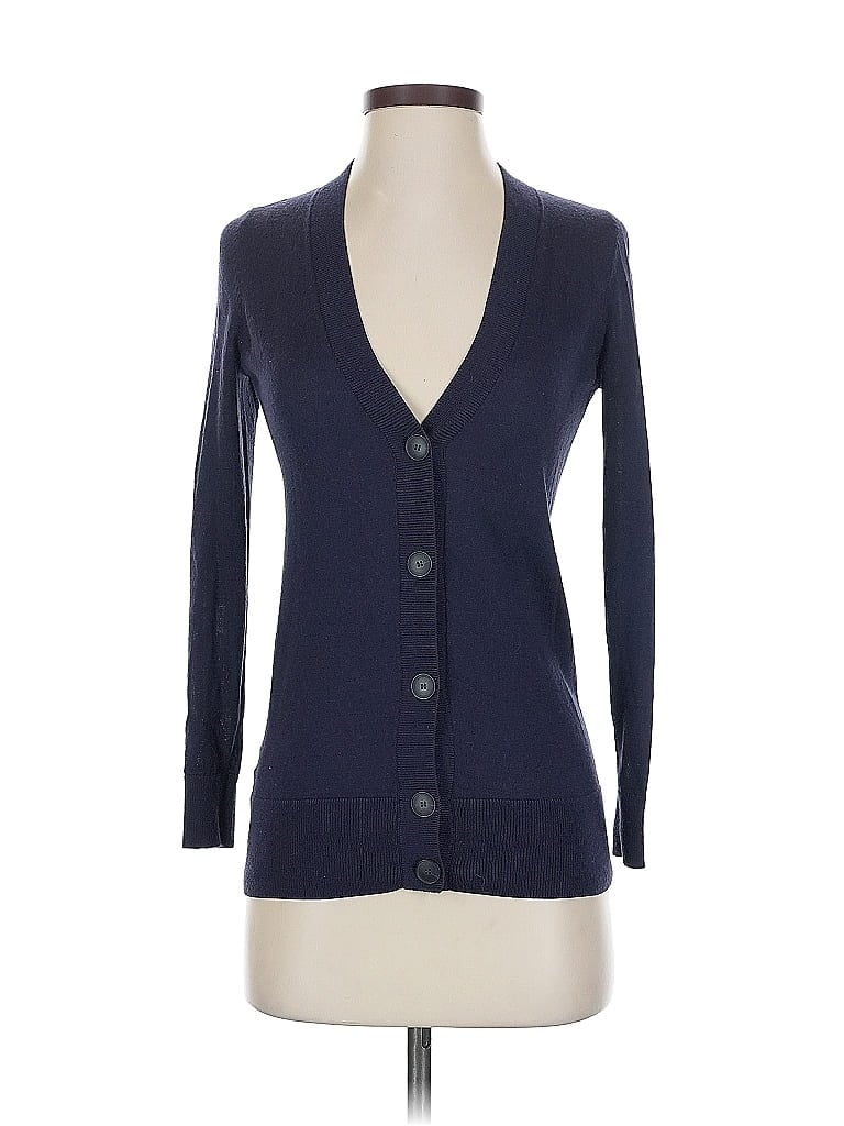 Pre-owned Ann Taylor Loft Cardigan Sweater In Blue