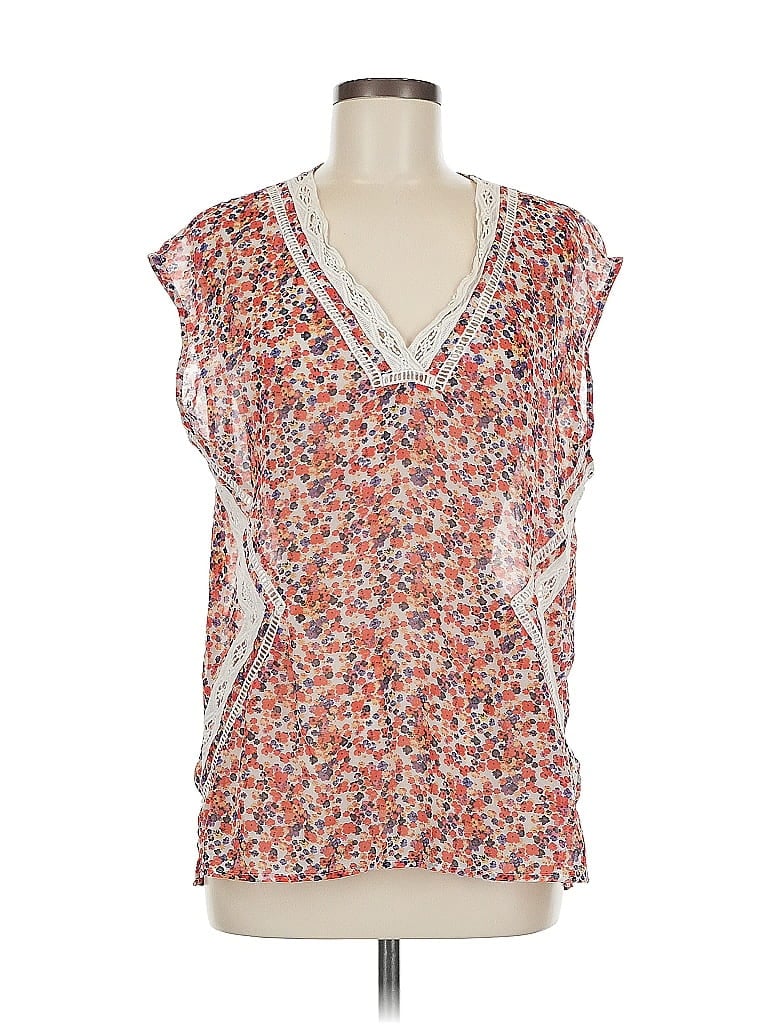 Pre-owned Daniel Rainn Sleeveless Blouse In Orange