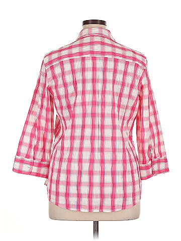 Foxcroft 3/4 Sleeve Button-Down Shirt (view 2)