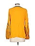 Kobi Halperin 100% Silk Yellow Long Sleeve Silk Top Size S - photo 2