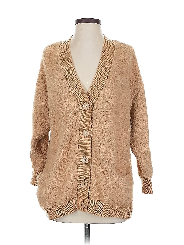 Pre-owned T Tahari Cardigan Sweater In Brown