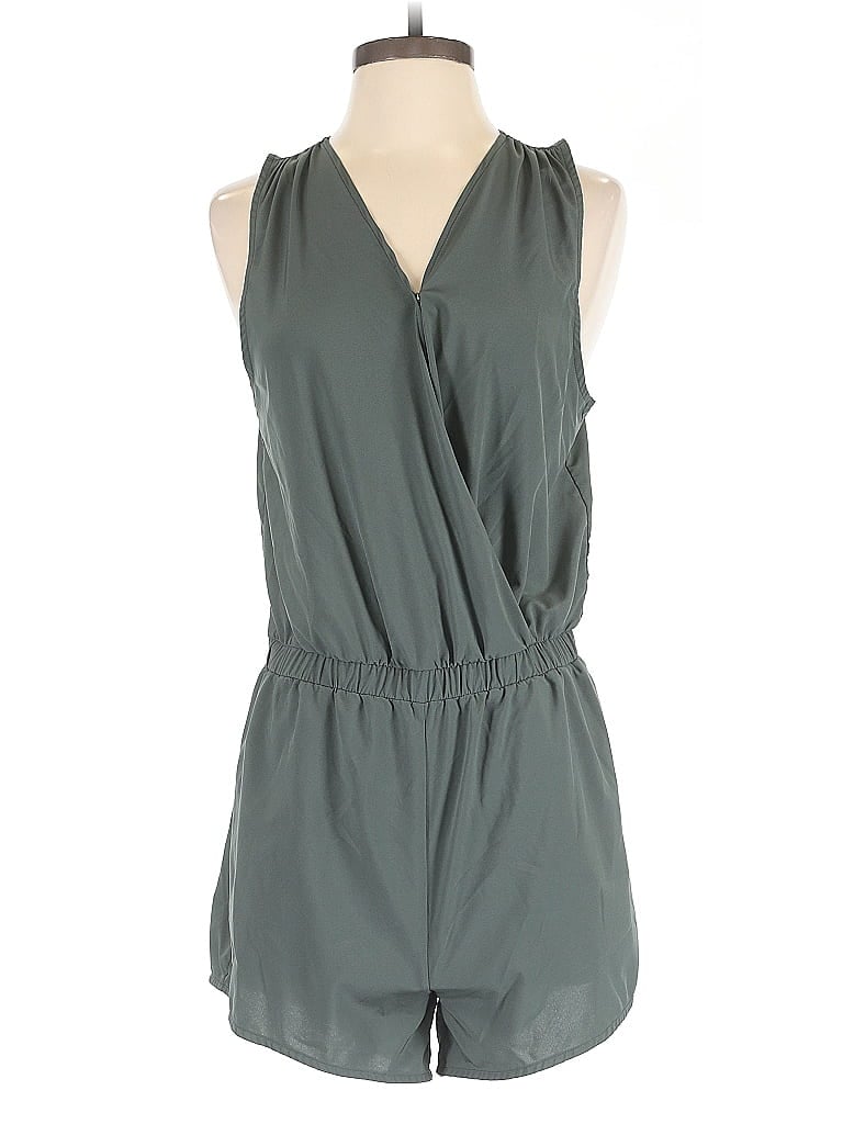 Pre-owned Z By Zella Romper In Green