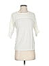 Left Coast by Dolan 100% Viscose Ivory Short Sleeve Top Size S - photo 1