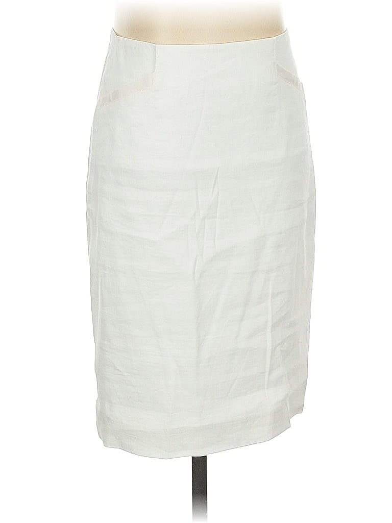 Pre-owned Bebe Formal Skirt In White