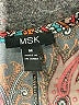 MSK Paisley Brown Casual Dress Size M - photo 7