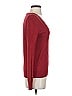 Moda International Burgundy Silk Pullover Sweater Size S - photo 3
