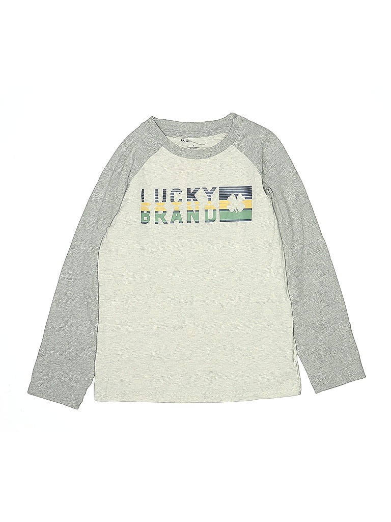 Lucky Brand Green Long Sleeve T-Shirt Size 6 - photo 1