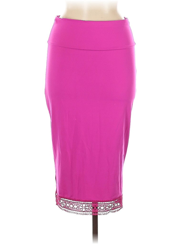 Pre-owned Bebe Formal Skirt In Pink