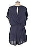 City Chic 100% Cotton Solid Blue Romper Size XXS - photo 2