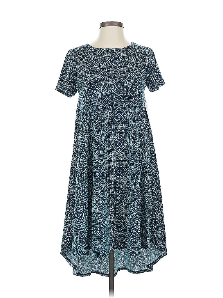 Pre-owned Lularoe Casual Dress In Blue