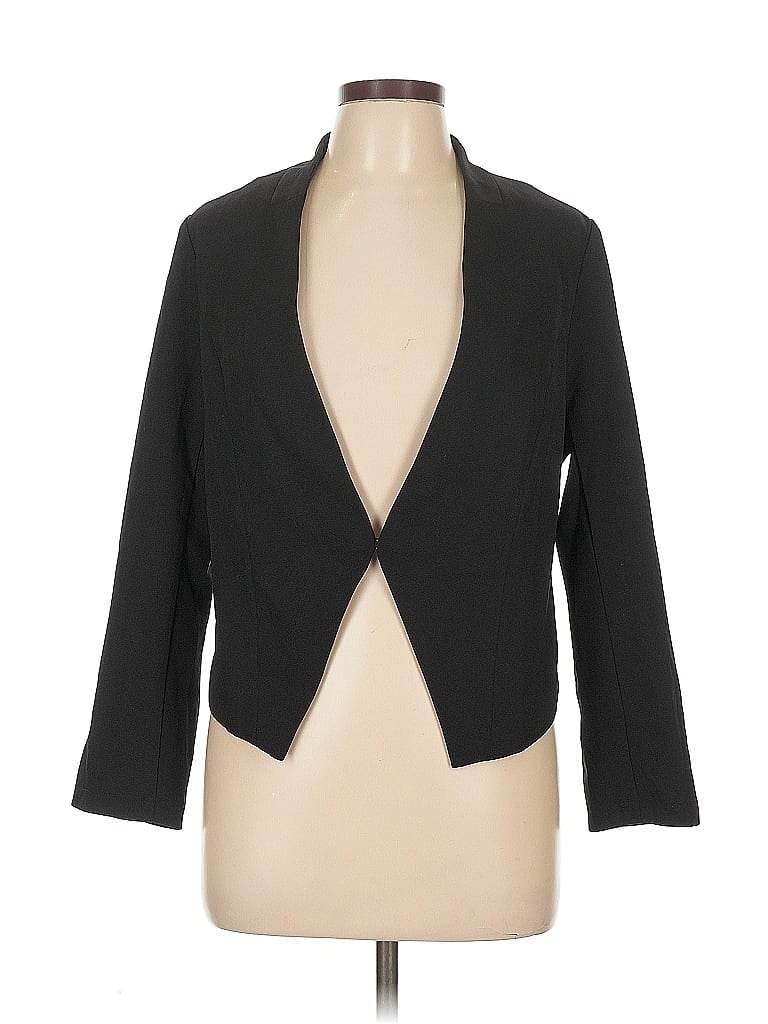 Pre-owned Allegra K Blazer Jacket In Black