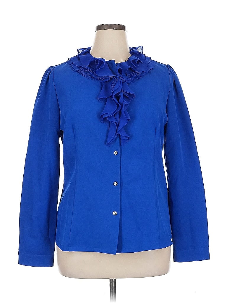 Gracia Blue Blazer Size 1X - photo 1