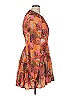 A.L.C. 100% Silk Paisley Orange Cocktail Dress Size 14 - photo 3
