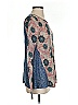 Mystree Floral Blue Brown Pullover Sweater Size S - photo 4