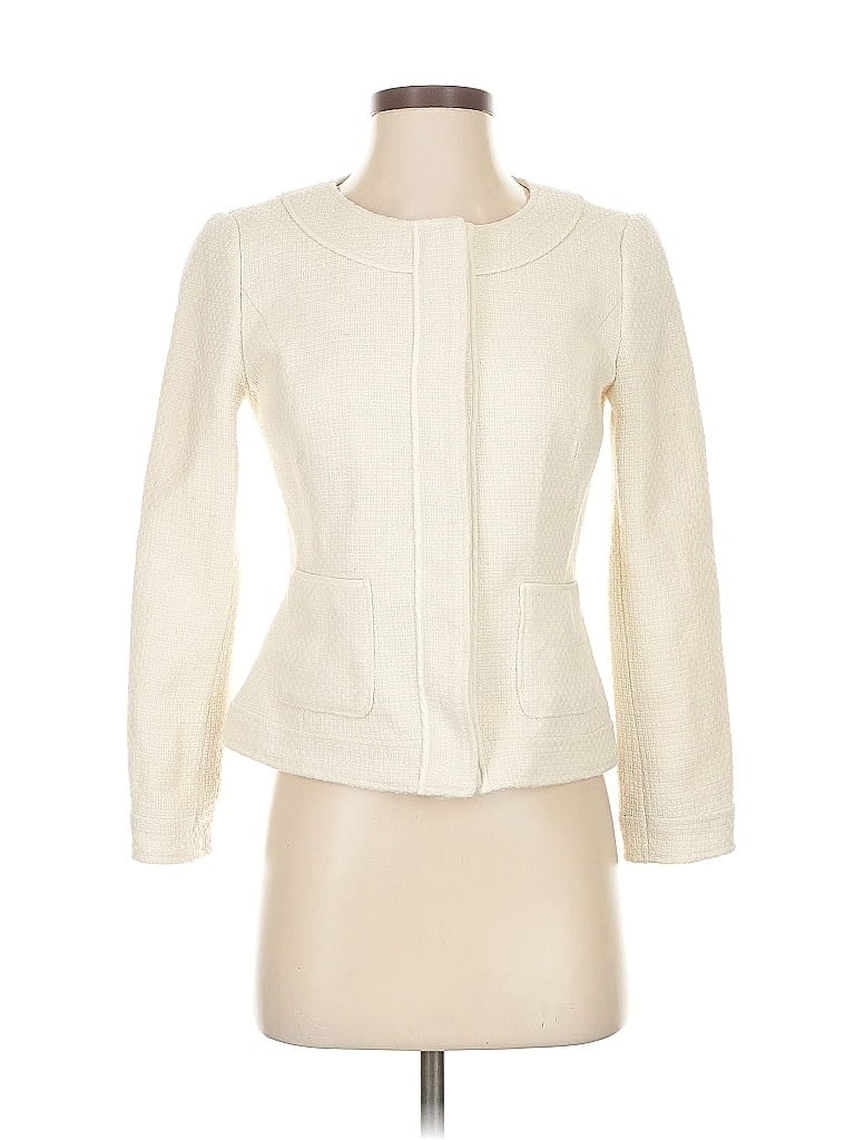 Pre-owned Banana Republic Factory Store Jacket In White