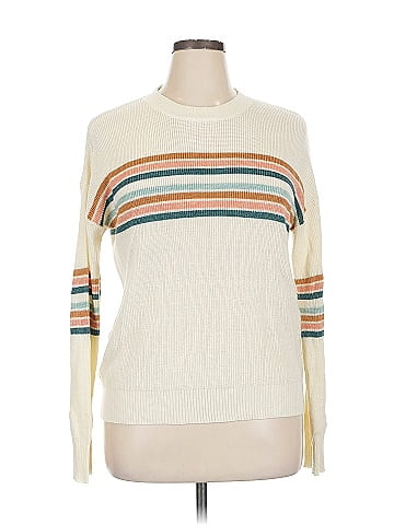 Hem & Thread Pullover Sweater (view 1)
