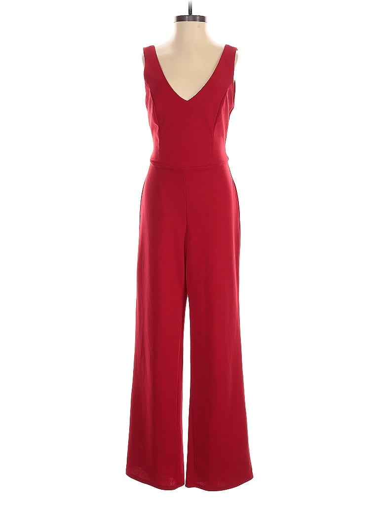 Pre-owned Crystal Sky Jumpsuit In Red