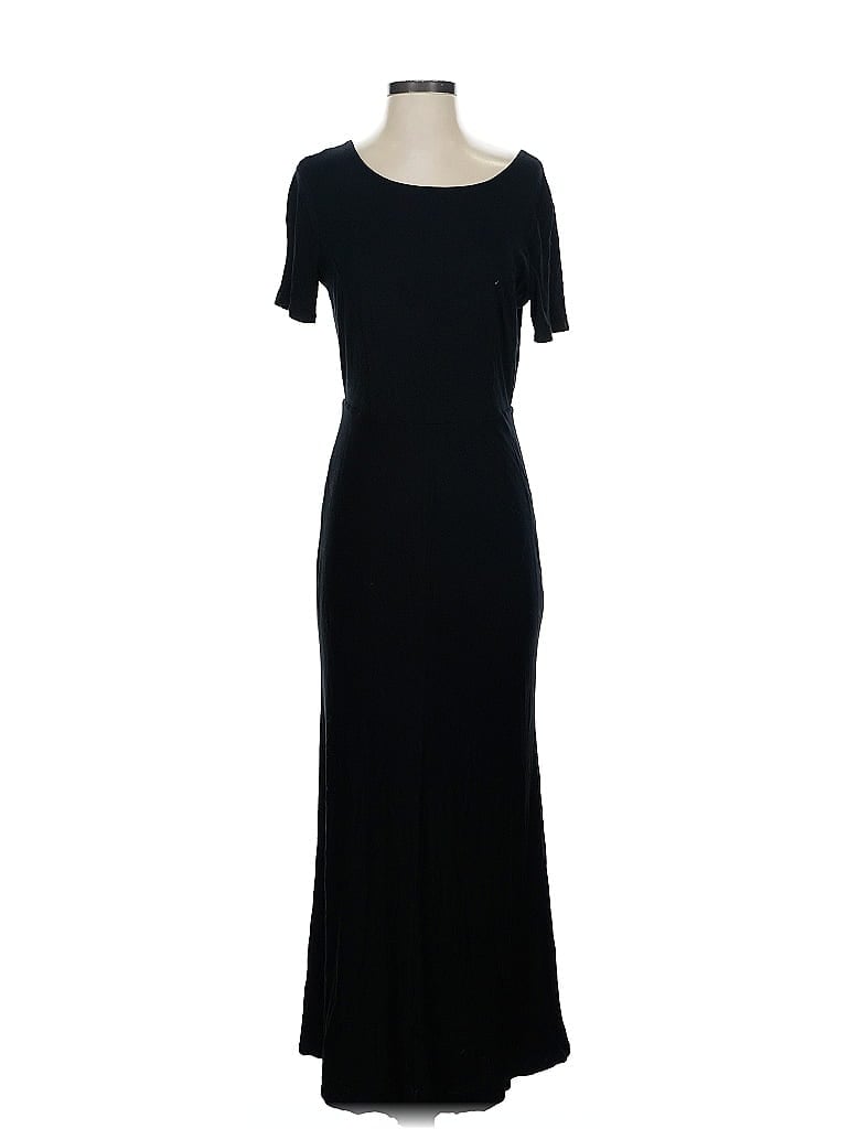 Pre-owned Three Dots Casual Dress In Black