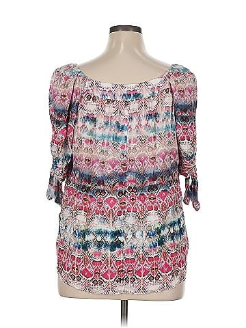 Karen Kane 3/4 Sleeve Blouse (view 2)
