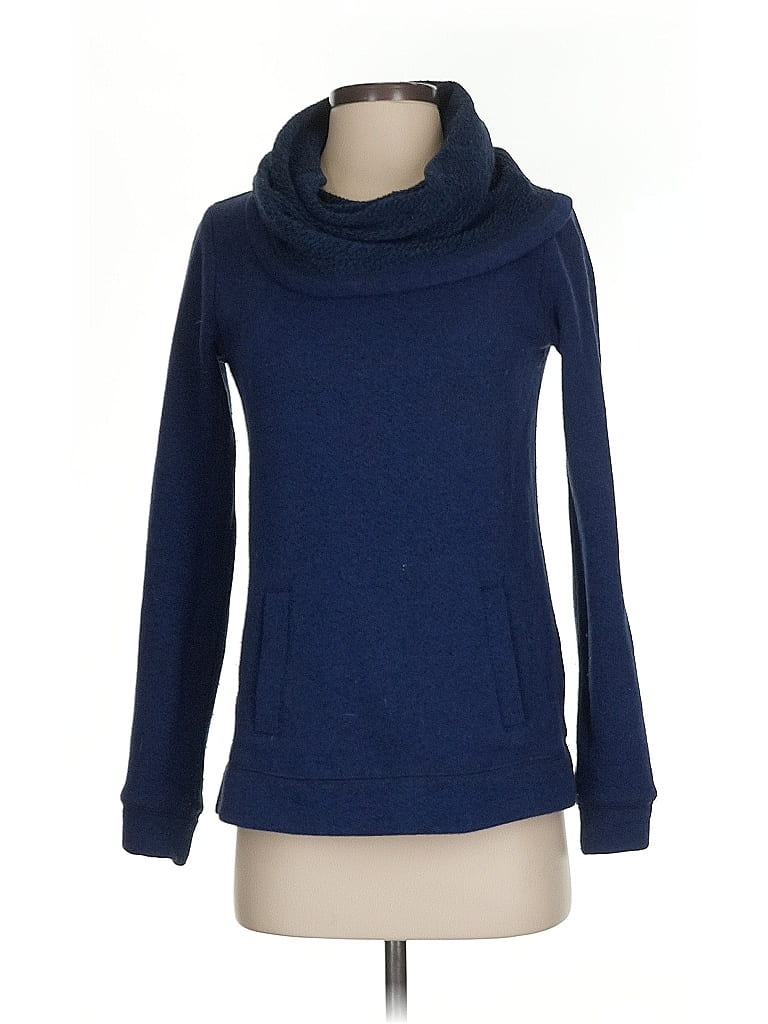 Pre-owned J.crew Factory Store Turtleneck Sweater In Blue