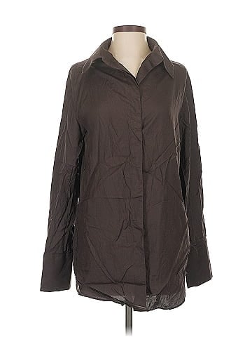Cos Long Sleeve Silk Top (view 1)