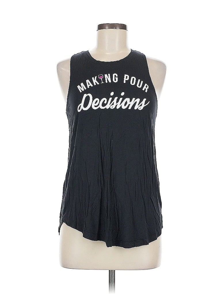 Pre-owned Fifth Sun Tank Top Black Halter Neckline Tops