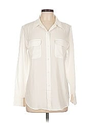 Equipment Long Sleeve Silk Top