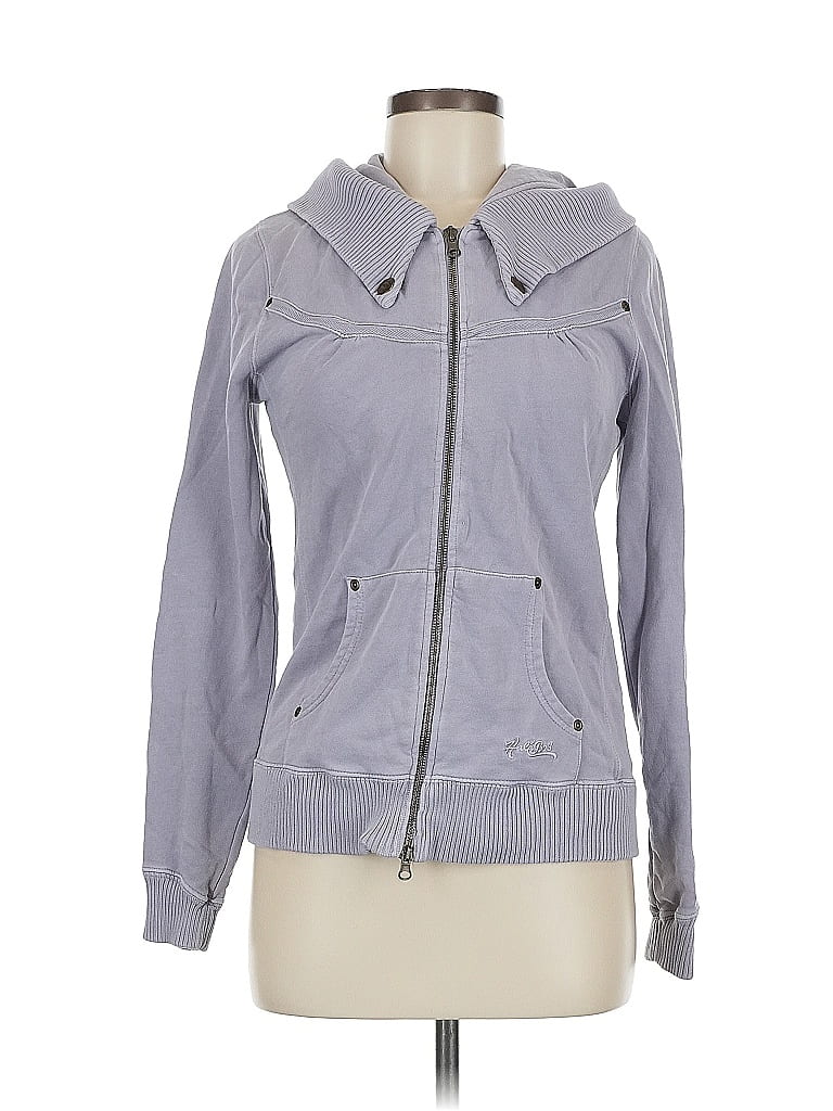 Hale Bob 100% Cotton Gray Zip Up Hoodie Size M - photo 1