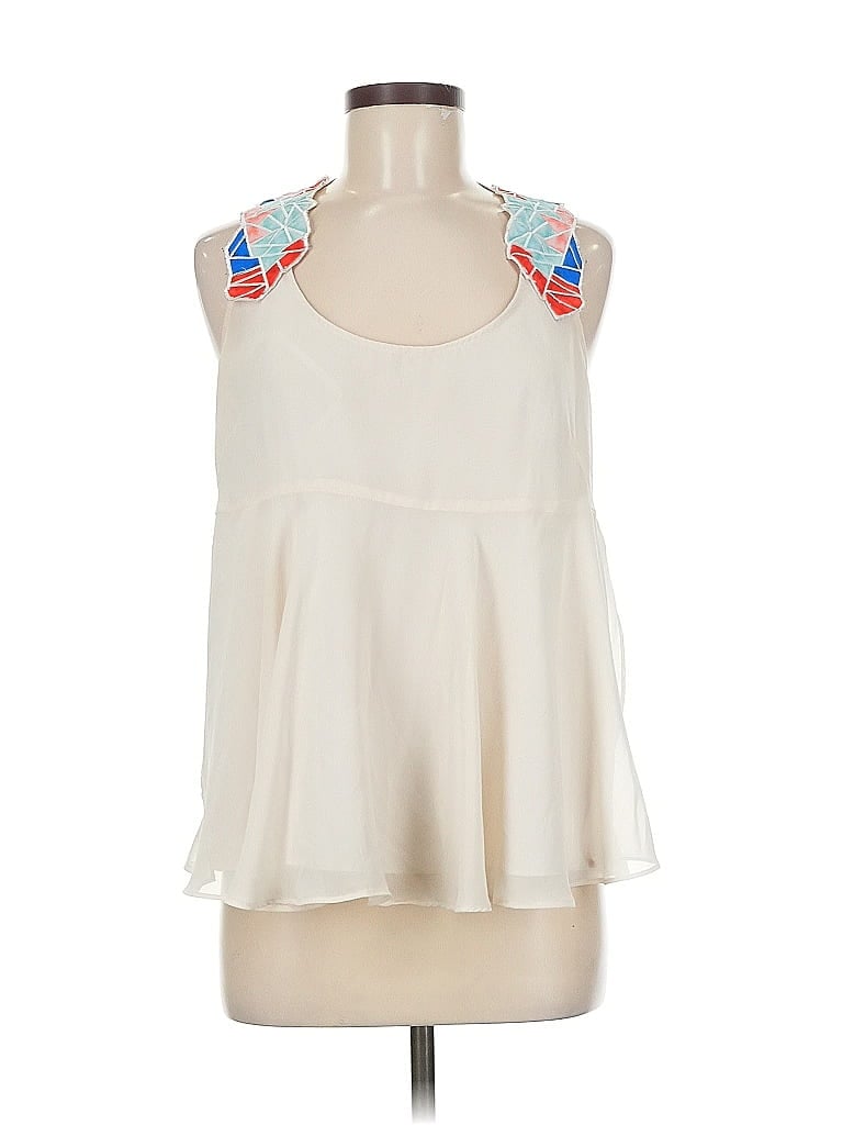 Pre-owned Bcbgeneration Sleeveless Blouse In White
