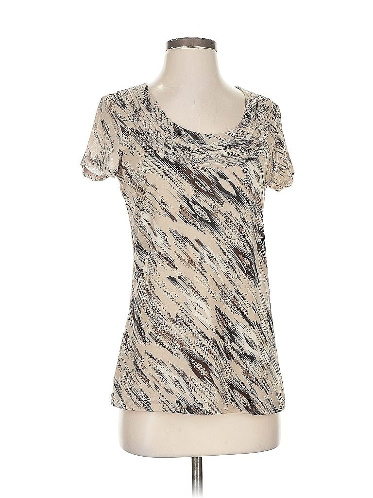 Pre-owned Dana Buchman Short Sleeve T-shirt In Brown