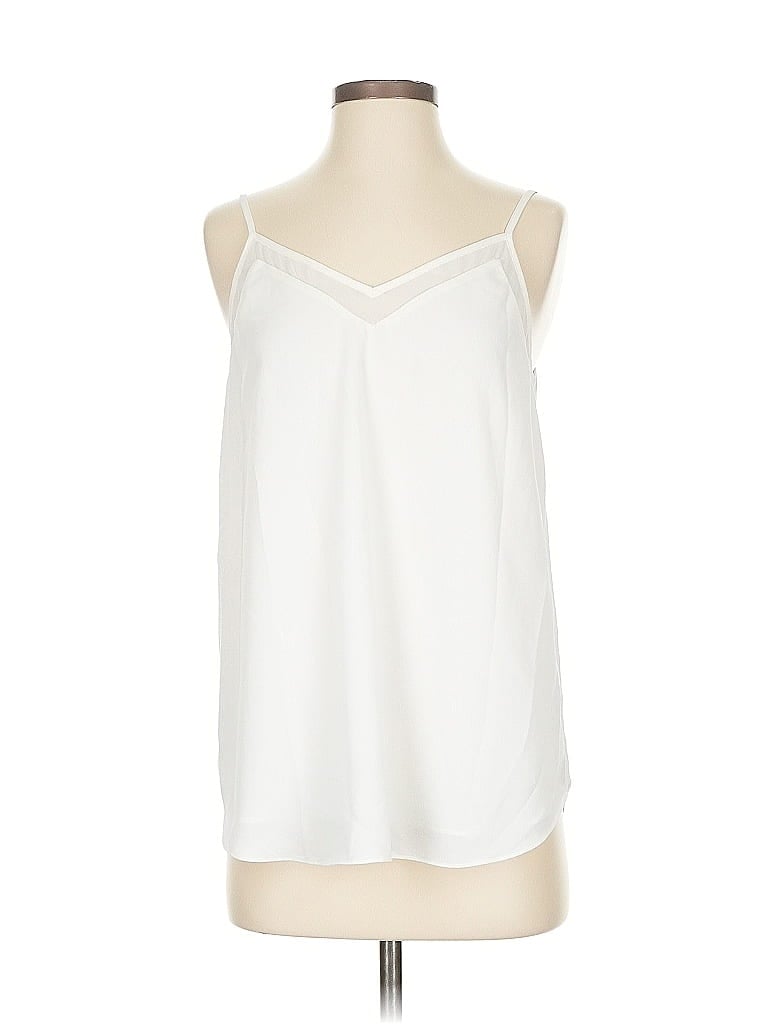 Pre-owned 1.state Sleeveless Blouse In White