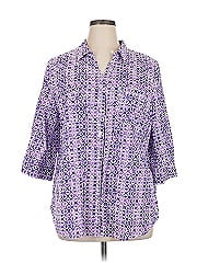 Catherines 3/4 Sleeve Button Down Shirt