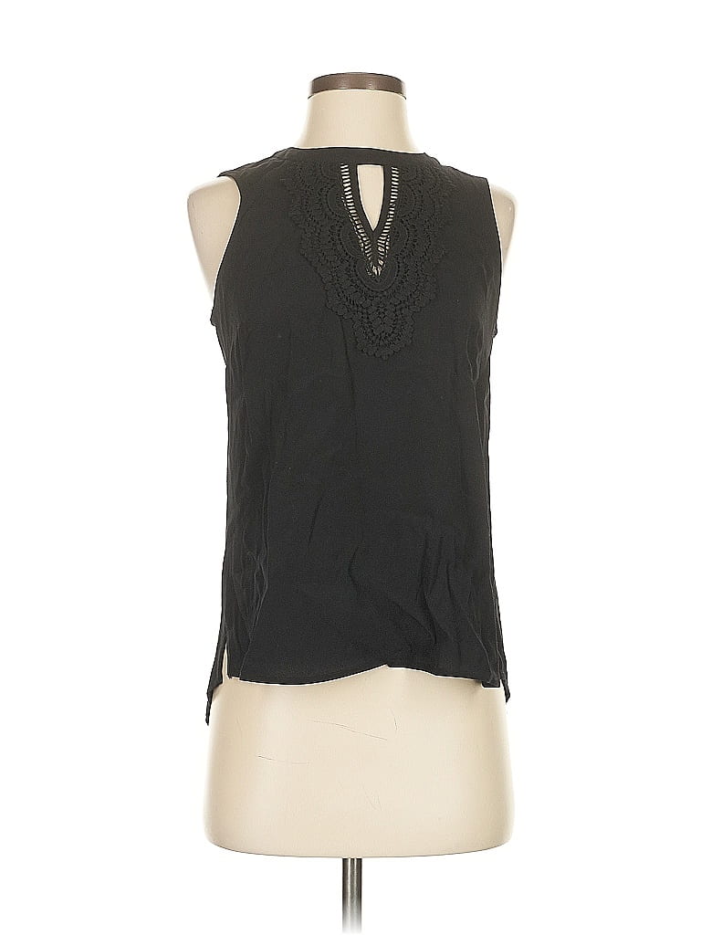 Pre-owned Pale Sky Sleeveless Blouse In Black