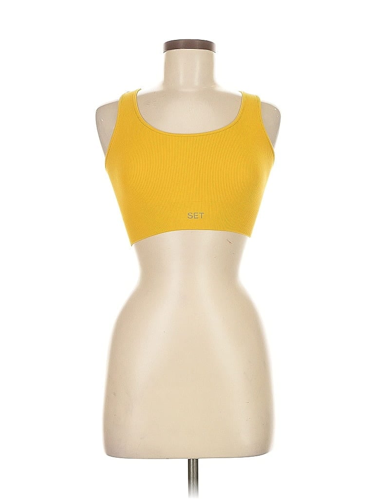 Pre-owned Set Sports Bra In Orange