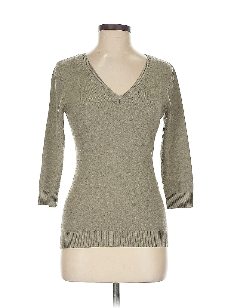 Pre-owned H&m Pullover Sweater In Green
