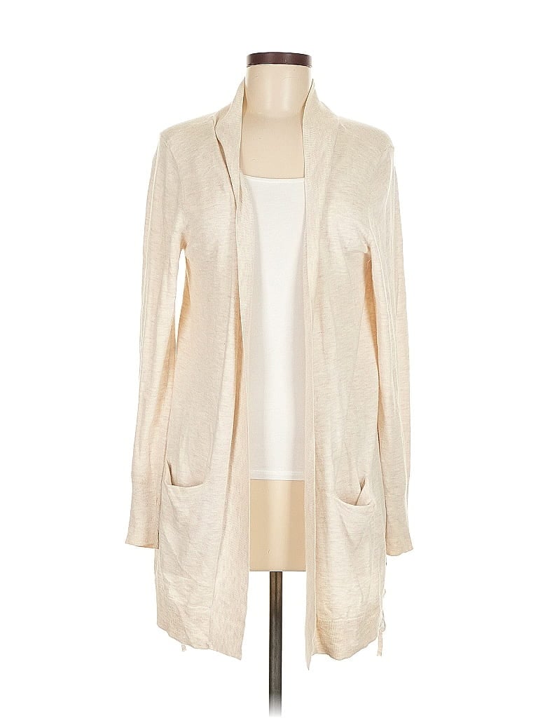 Pre-owned Simply Vera Vera Wang Cardigan Sweater In White
