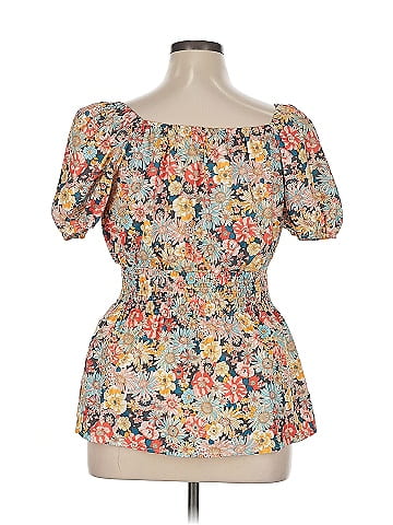 Shein Curve Short Sleeve Blouse (view 2)