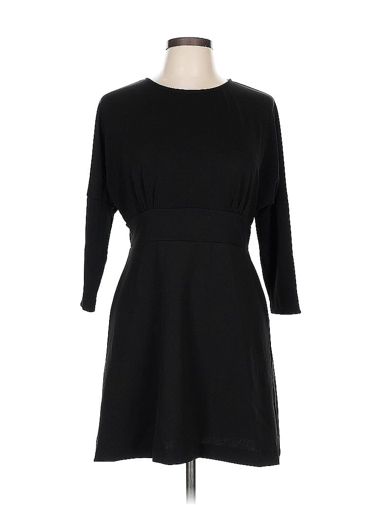 Pre-owned Zara W&b Collection Casual Dress In Black