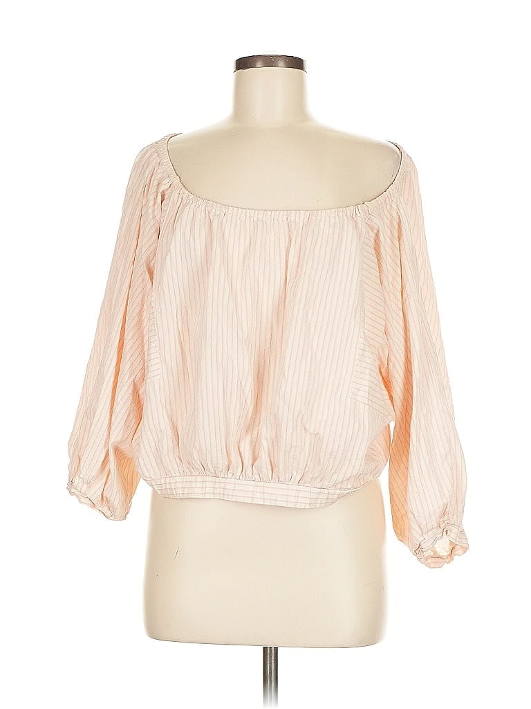 Pre-owned Holding Horses 3/4 Sleeve Blouse In Pink