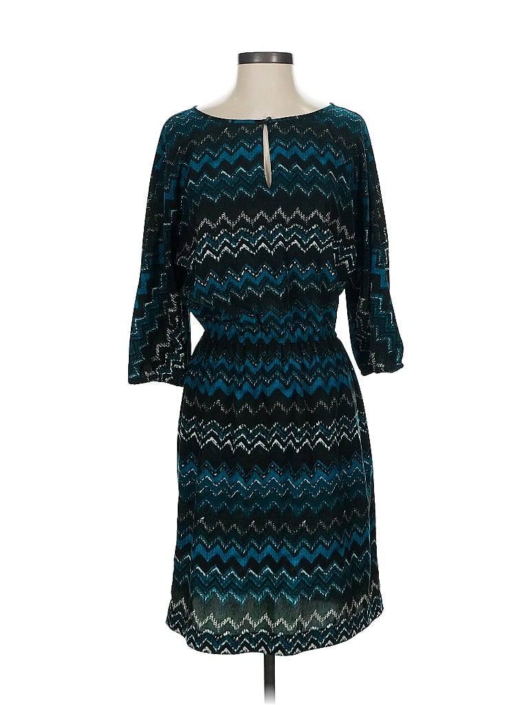 Pre-owned Ann Taylor Loft Outlet Casual Dress In Blue