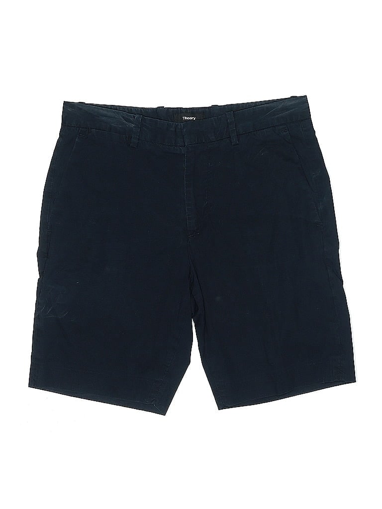 Pre-owned Theory Shorts In Blue